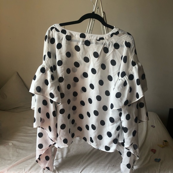 NEW*** Why Dress Polka Dot Top - Picture 4 of 5